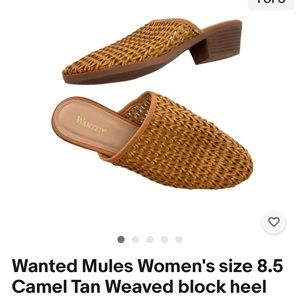 Wanted Mule sandals, size 8 1/2